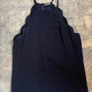 Commune | Scalloped Detail Halter Shift Dress